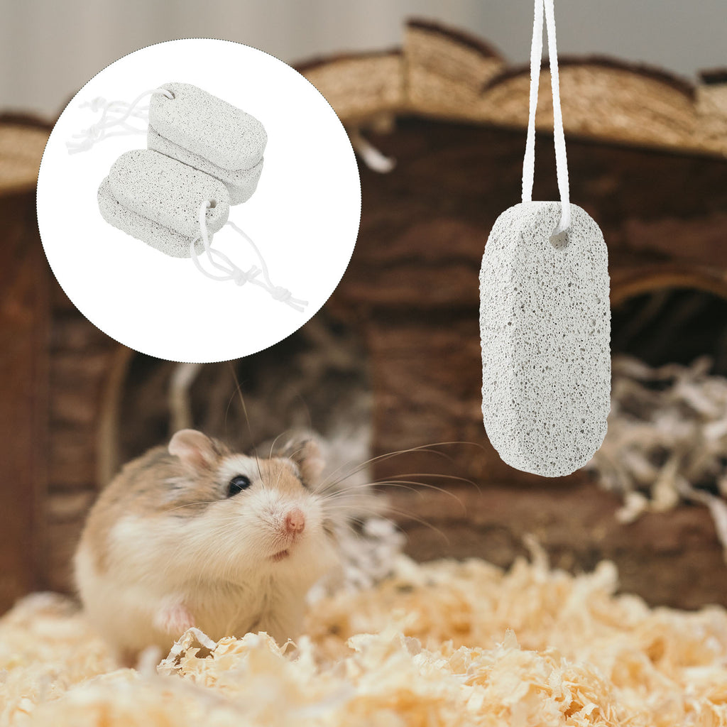 5Pcs Hamster Teeth Pumice Stone Bunny Molar Chew Toy Rabbit Volcanic Rock Chinchilla Grinding Pet Supply Bedding Litter